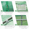 Outsunny 14.6' x 6' x 6.6' Walk-in Tunnel Greenhouse Garden Plant Seed Growing Warm House Outdoor Hot House w/ Roll Up Door, Windows, PE Cover Green