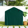 Outsunny 7' x 5' Garden Storage Tent, UV Resistant Bike Shed, Patio Storage Shelter with Roll-up Zipper Door, Outdoor Waterproof Carport Shelter for Bike, Motorcycle, Dark Green