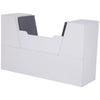 HOMCOM 6-Cubby Bookcase with Seat Cushion, Cube Storage Shelf Bookshelf with Reading Nook for Home Office, Study, Grey