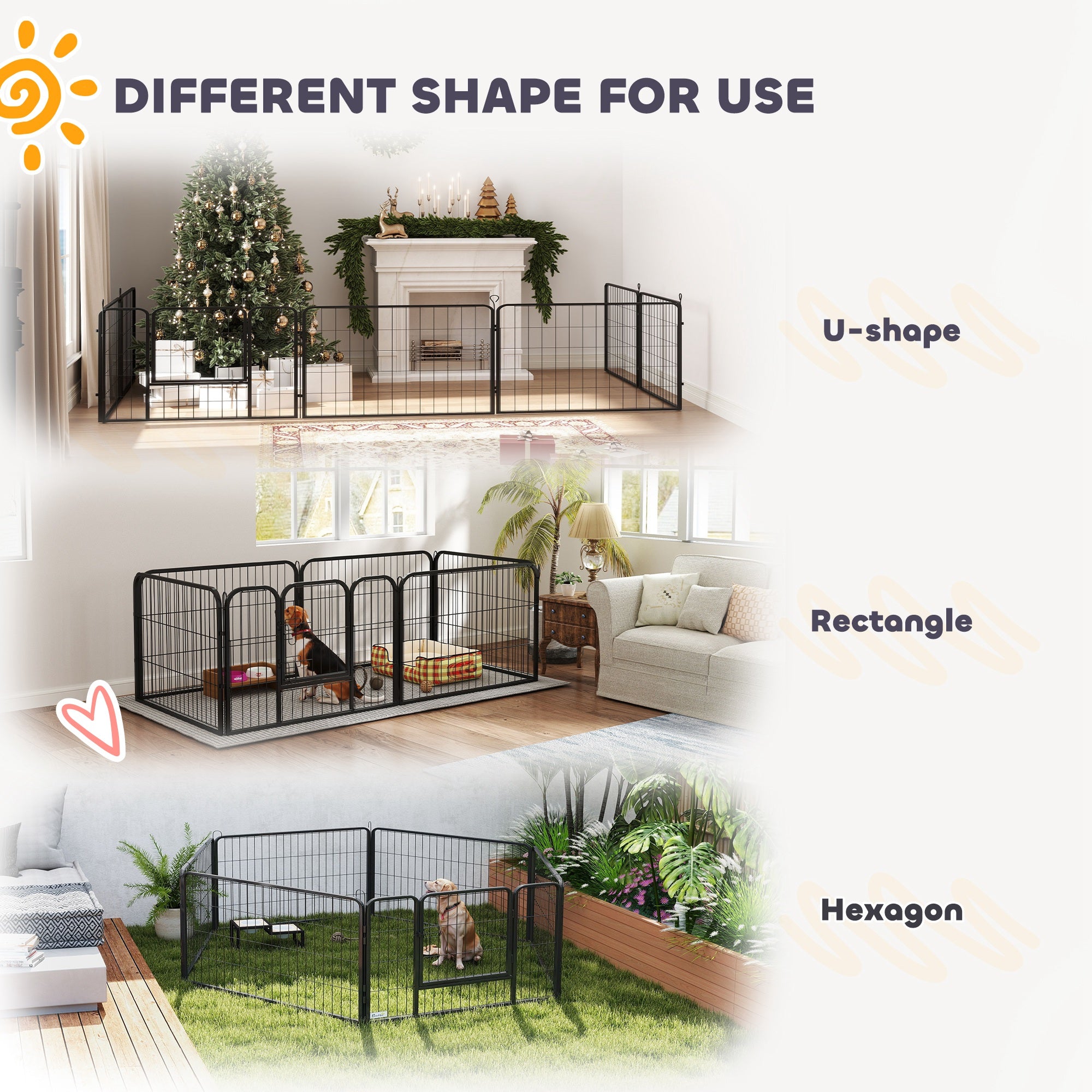 PawHut Whelping Box for Dogs and Puppies, 23.5