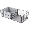 PawHut Whelping Box for Dogs and Puppies, 23.5"H, 7 Panels Puppy Playpen with Windproof Oxford Fabric Cloth, Washable Pee Pad, Pet Playpen with Door, for Medium & Large Dogs