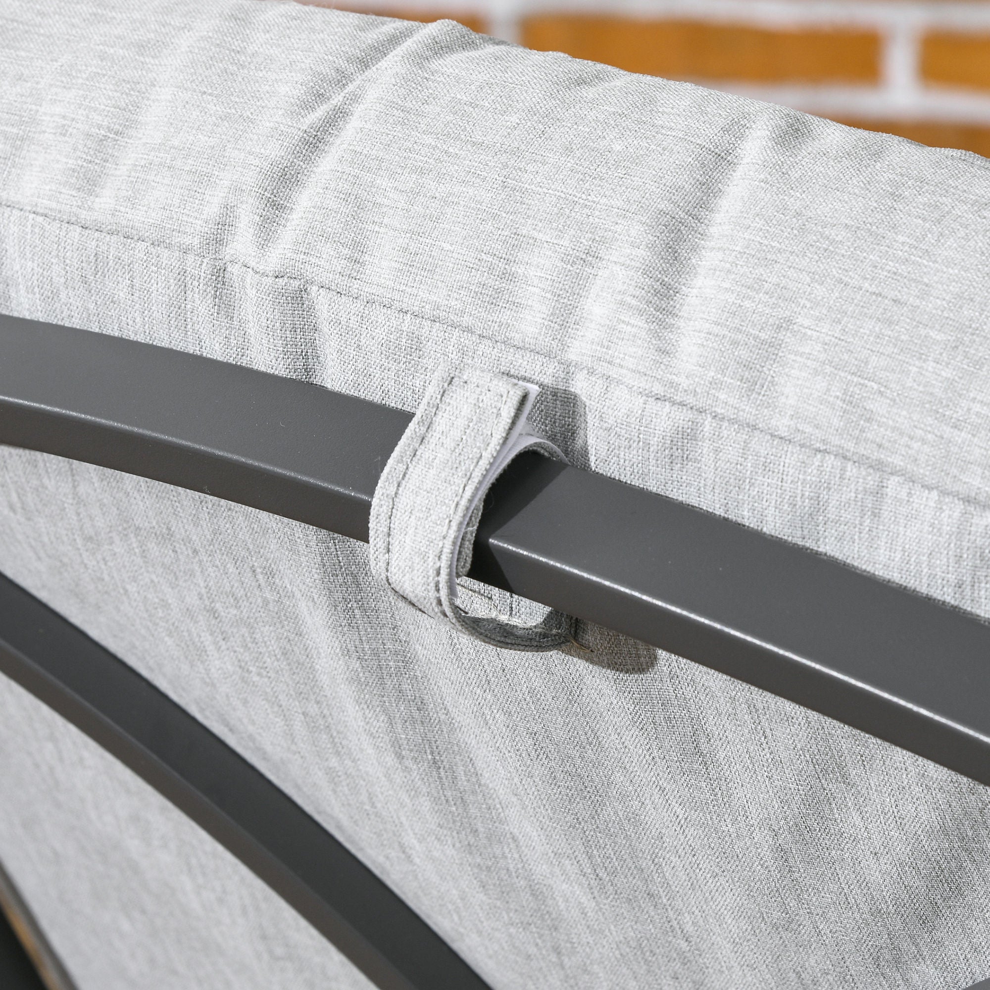 Outsunny Outdoor Rattan Recliner Chair Patio Adjustable Wicker Sofa Armchair Garden Relaxing Lounge Seat with Retractable Footrest and Cushion, Light Grey