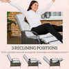 Outsunny Outdoor Rattan Recliner Chair Patio Adjustable Wicker Sofa Armchair Garden Relaxing Lounge Seat with Retractable Footrest and Cushion, Light Grey