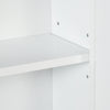 kleankin Bathroom Wall Cabinet, Medicine Cabinet, Over Toilet Storage Cabinet with Adjustable Shelf for Living Room and Entryway, White