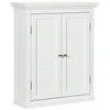 kleankin Bathroom Wall Cabinet, Medicine Cabinet, Over Toilet Storage Cabinet with Adjustable Shelf for Living Room and Entryway, White