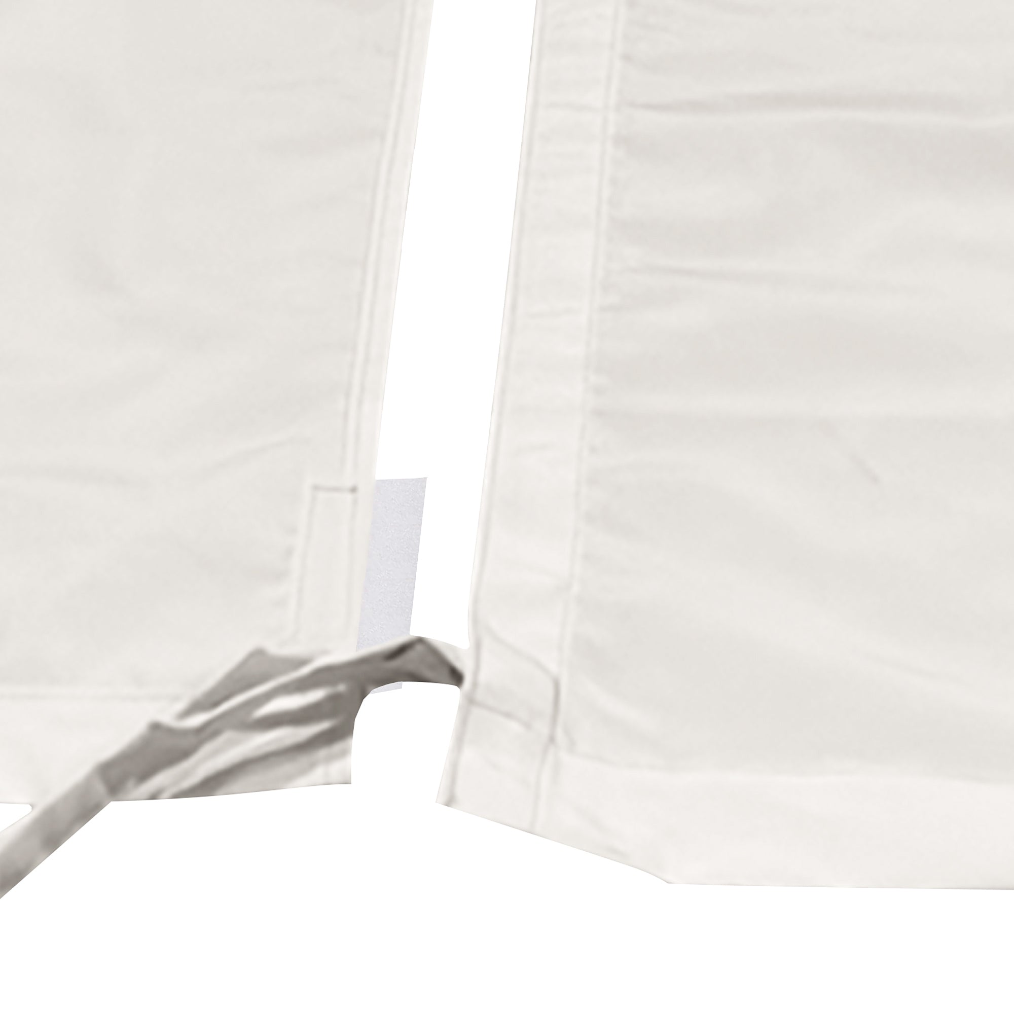 Outsunny 2 Pieces 16.4 x 7.8ft Retractable Pergola Canopy Replacement Cover, Universal Pergola Shade Replacement with Weight Rods, for 9.8' x 9.8' Pergola, Beige