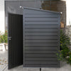 Outsunny 8 x 4FT Outdoor Storage Shed, Galvanized Metal Garden Shed, Waterproof Tool Shed with 2 Vents for Backyard, Lawn, Patio, Grey