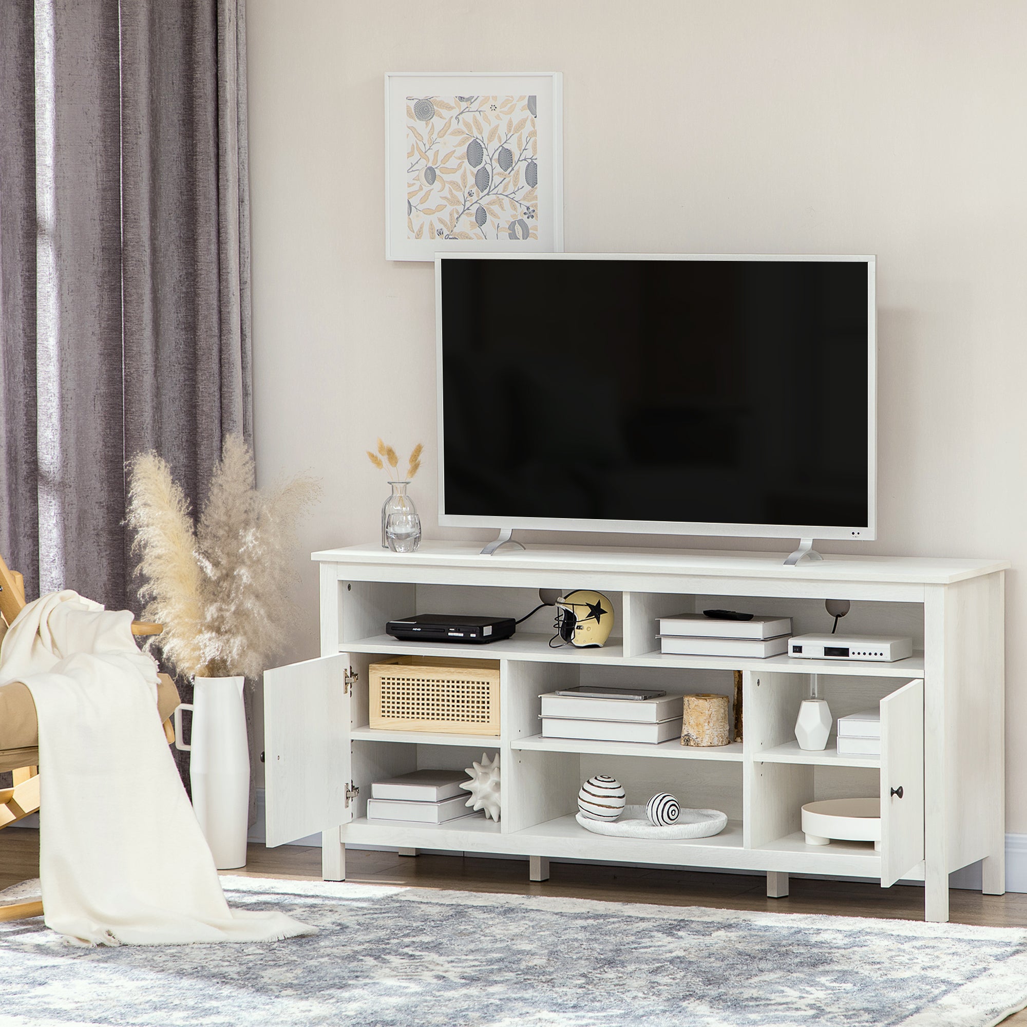 HOMCOM TV Cabinet Stand for TVs up to 65