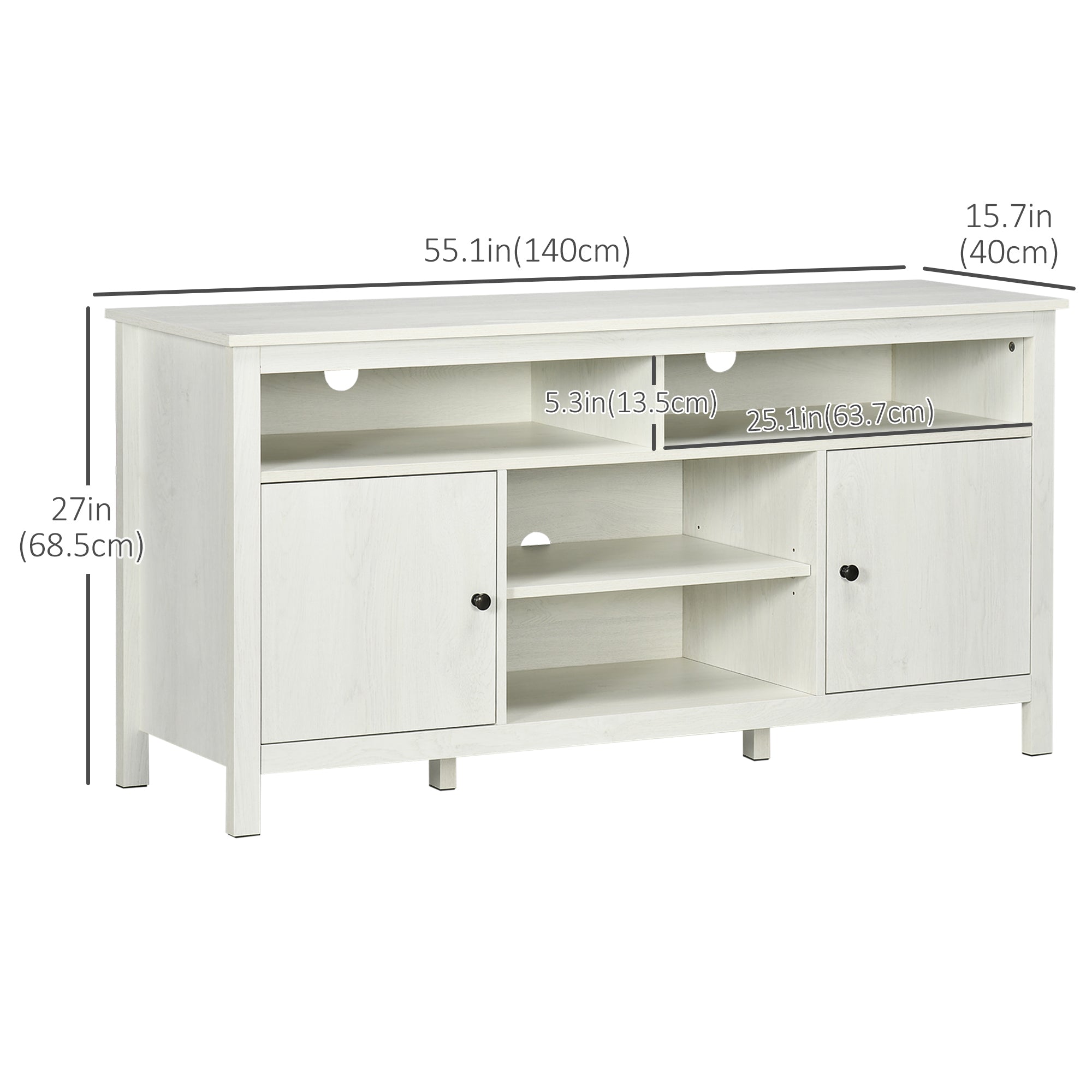 HOMCOM TV Cabinet Stand for TVs up to 65
