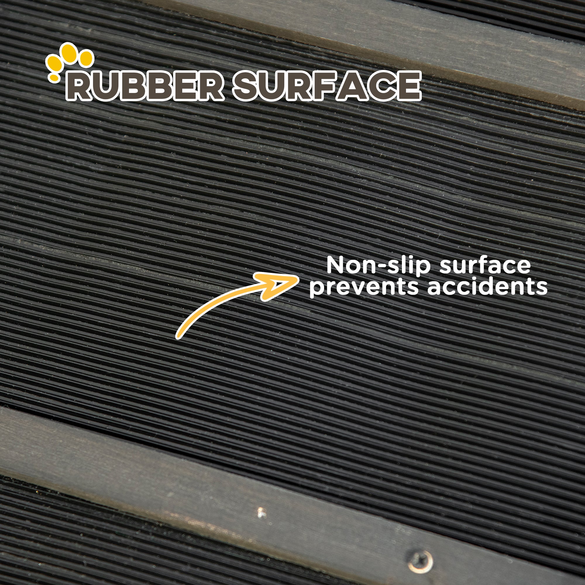 PawHut Folding Dog Ramp, 65 Inches Portable Pet Ramp with Carry Handle, Non-Slip Rubber Ramp for Cars Trucks and SUVs, Black