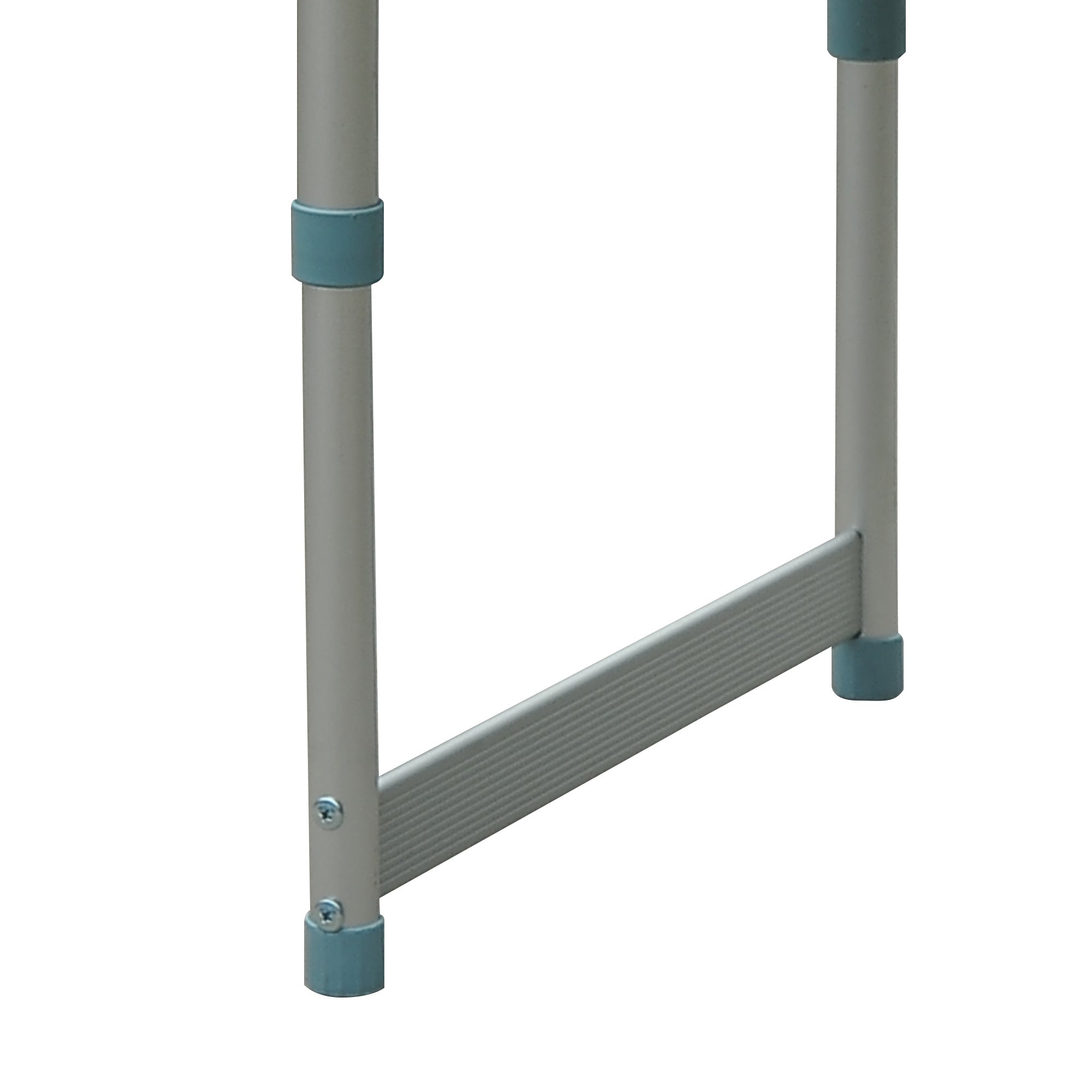 Outsunny Folding Adjustable Patio Picnic Table Portable Camping Dining Lunch Table Aluminum Frame Silver