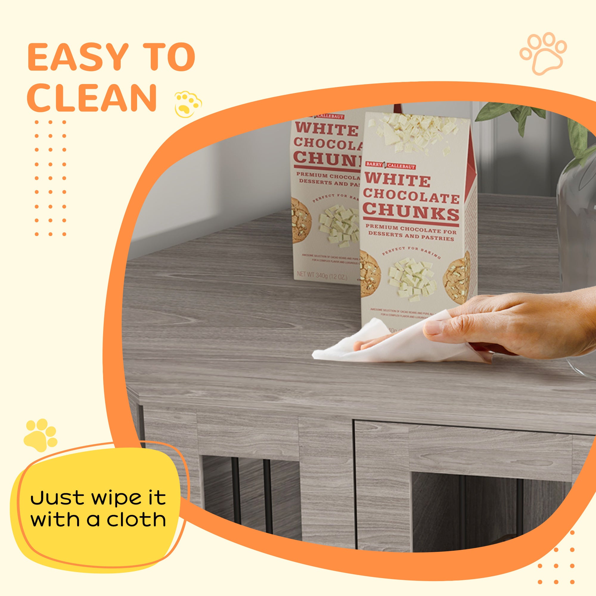 PawHut 41" Dog Crate Furniture, Corner Dog Crate End Table for Medium and Small Dogs, Indoor Dog Cage with Cushion, Door, Lock, Walnut Brown