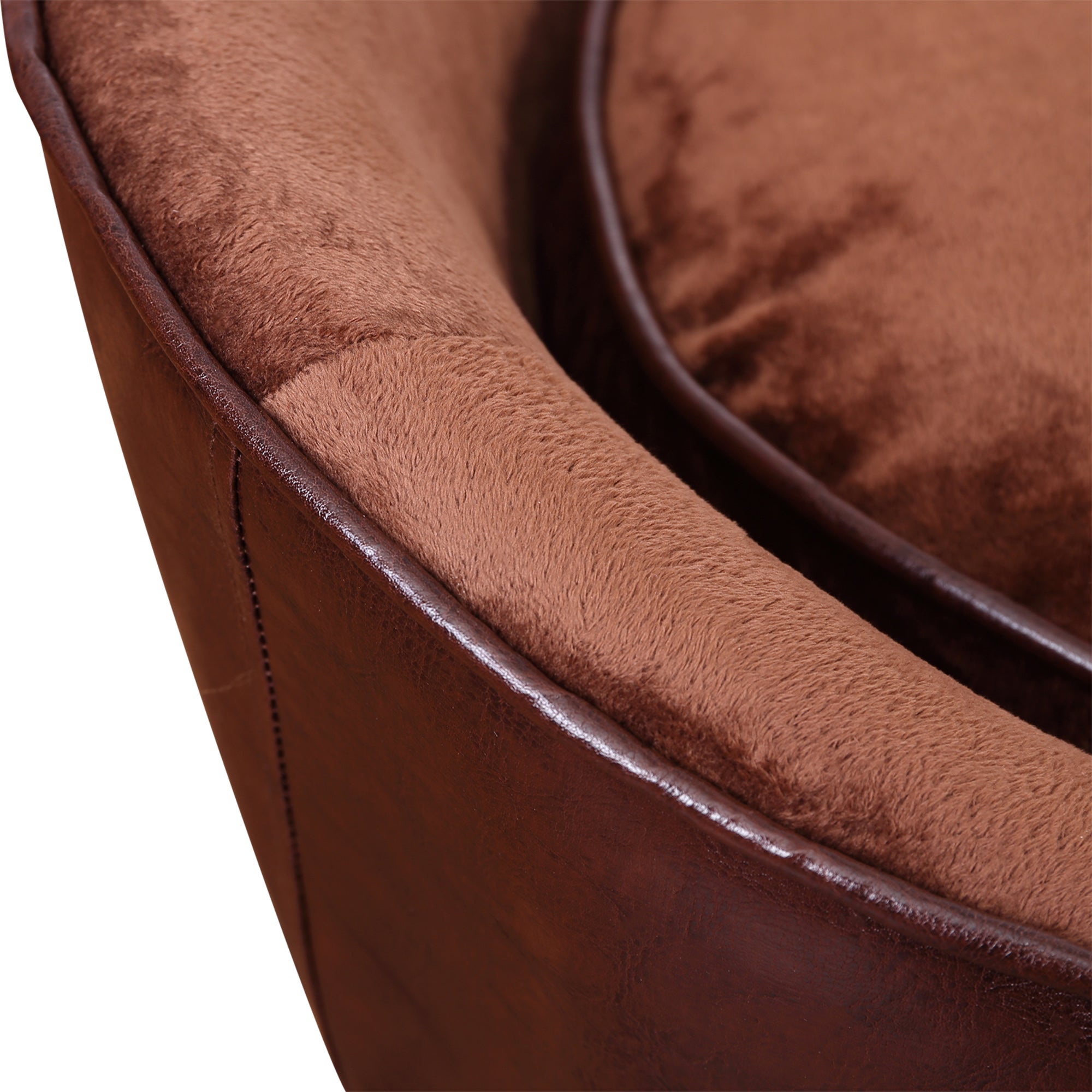 PawHut Dog Sofa Bed for Small-Sized Dogs, Pet Couch with Removable Soft Cushion, Cat Sofa Lounge with Back Pocket, Thick Sponge, Wooden Frame