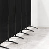Outsunny 6 Panel Folding Outdoor Privacy Screen, 5.7FT Tall Room Divider with UV30+ Protection, Freestanding Privacy Panel Partition with Stable Base for Indoor Outdoor, Black