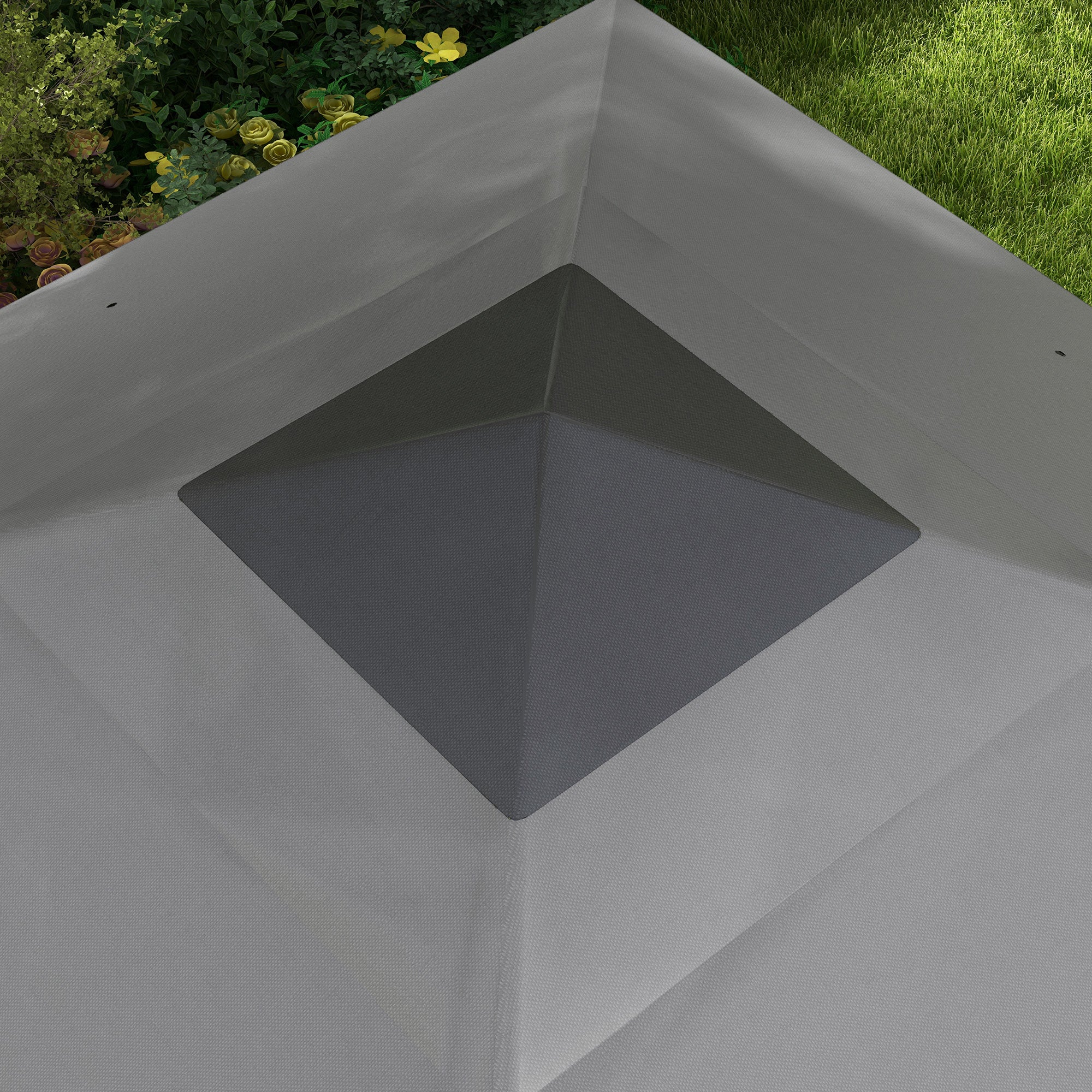 Outsunny 10' x 10' Pop Up Canopy with Netting, Foldable Tents for Parties, Height Adjustable, with Storage Bag for Outdoor, Garden, Patio, Grey