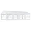Outsunny 13' x 26' Heavy-duty Outdoor Carport  Party Event Tent Patio Gazebo Canopy with 4 Sidewalls, White