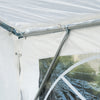 Outsunny 13' x 26' Heavy-duty Outdoor Carport  Party Event Tent Patio Gazebo Canopy with 4 Sidewalls, White
