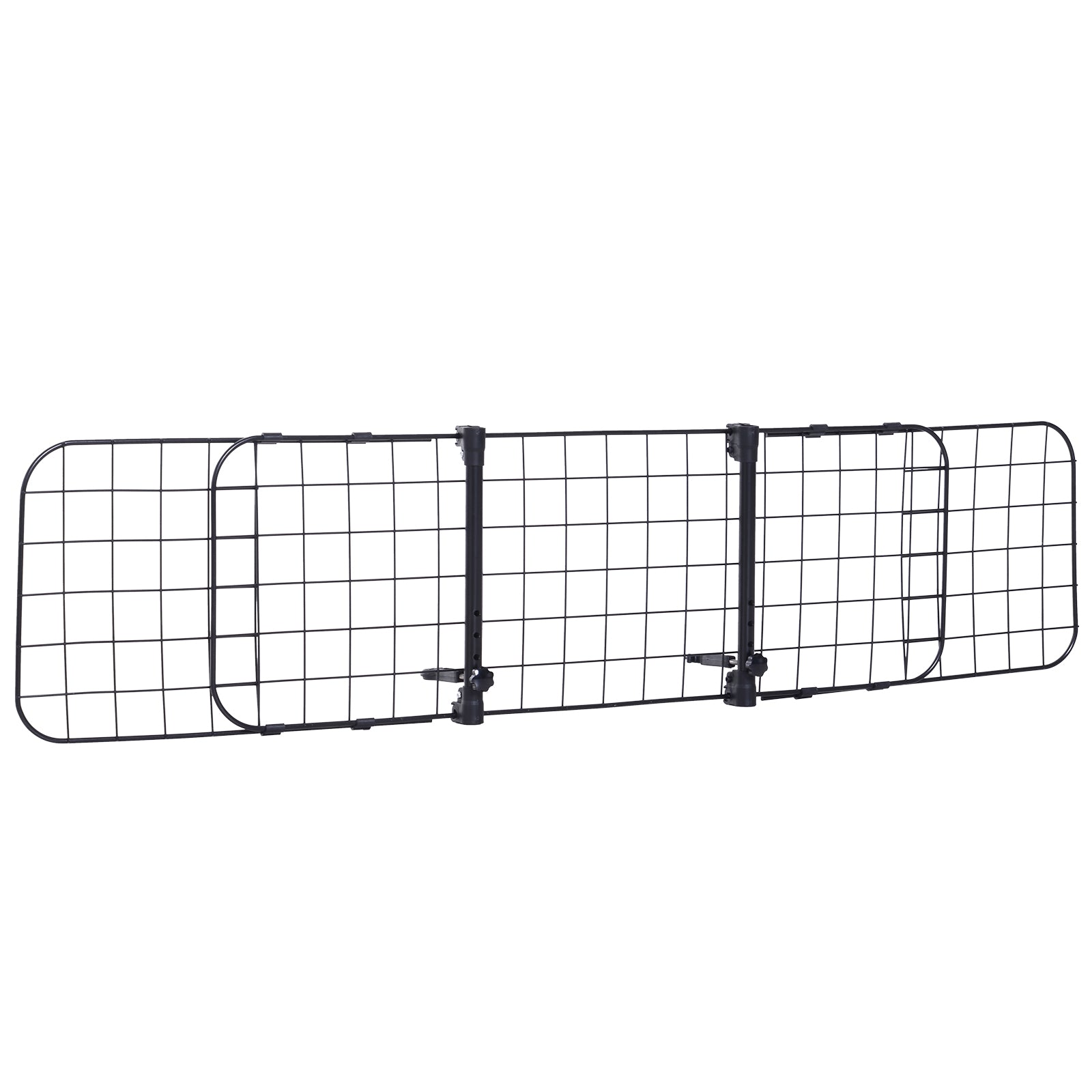 PawHut 36"-57" Adjustable Dog Car Barrier, Vehicle Pet Barrier Heavy Duty Dog Fence Car Safety Guard Gate for SUV Vans Trucks