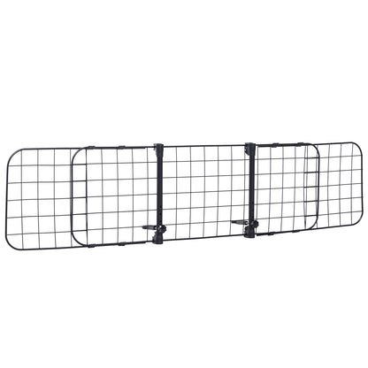 PawHut 36"-57" Adjustable Dog Car Barrier, Vehicle Pet Barrier Heavy Duty Dog Fence Car Safety Guard Gate for SUV Vans Trucks
