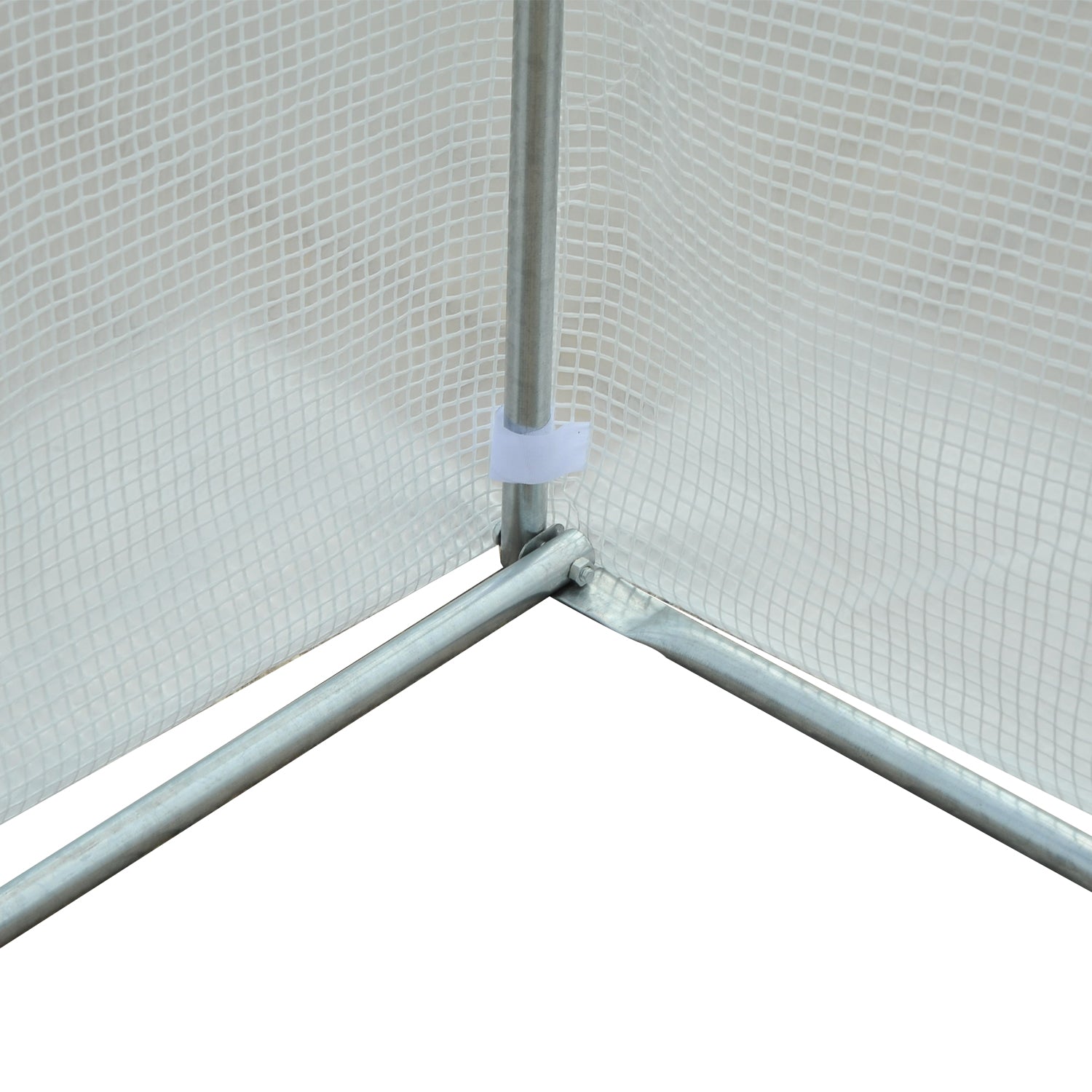 Outsunny 14.5' x 10' x 6.6' Portable Walk-In Tunnel Greenhouse, Garden Plant Growing Warm House, Outdoor Seed Flower Vegetable Growth Tent, White
