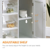 HOMCOM Kitchen Island, Compact Kitchen Cart on Wheels with Open Shelf & Storage Drawer for Dining Room, Kitchen, White