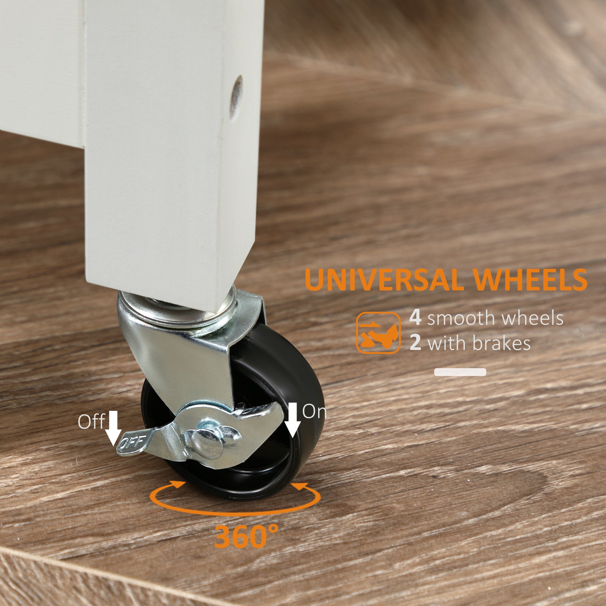 HOMCOM Kitchen Island, Compact Kitchen Cart on Wheels with Open Shelf & Storage Drawer for Dining Room, Kitchen, White