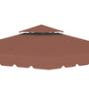 Outsunny 9.8' x 9.8' Gazebo Replacement Canopy, Gazebo Top Cover with Double Vented Roof for Garden Patio Outdoor TOP ONLY, Coffee