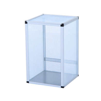 PawHut Reptile Tank Cage Aluminum Vivarium Waterproof Pet Breeder Breeding Snake Lizard Turtle Spider Tall Enclosure (Large Size)
