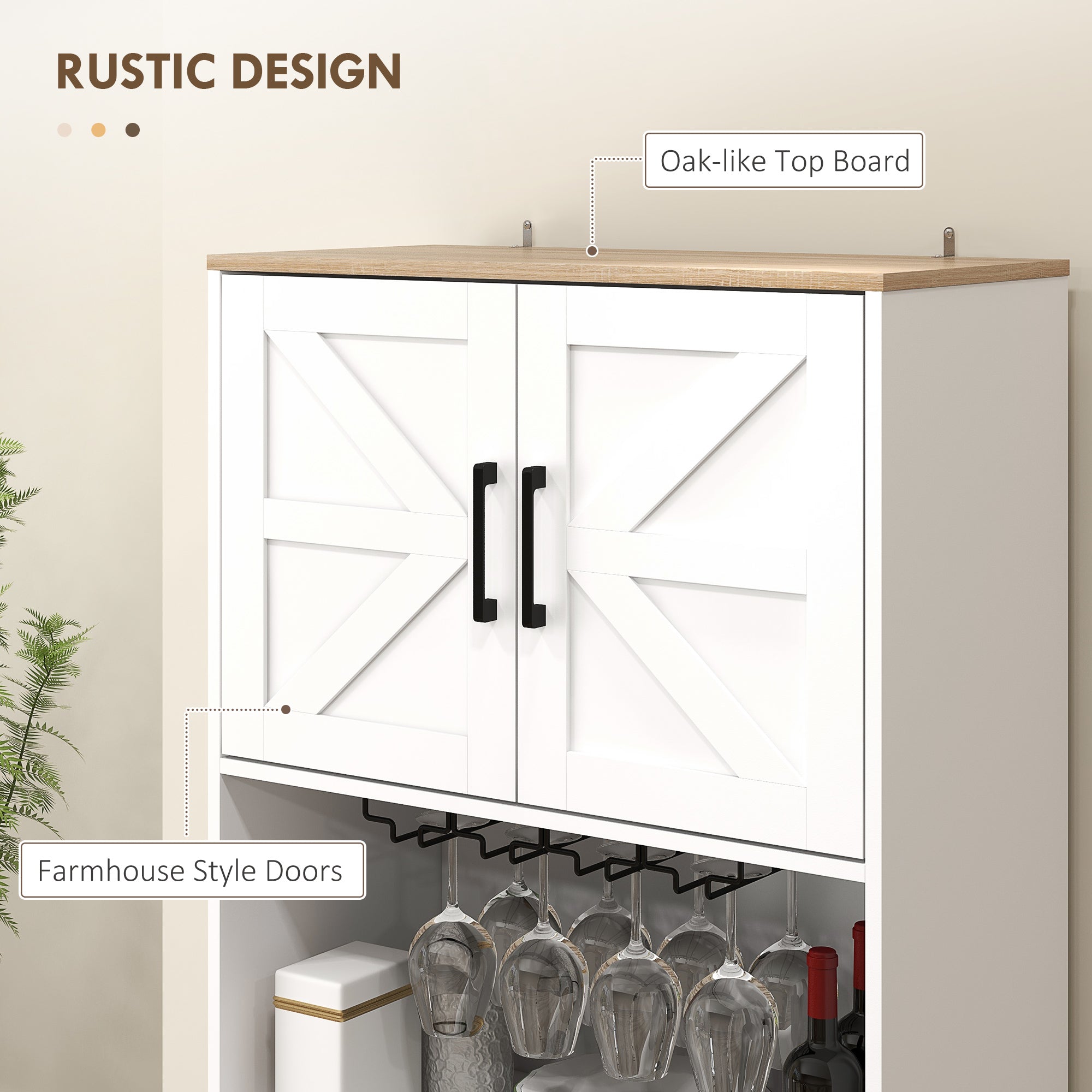 HOMCOM Kitchen Pantry Storage Cabinet, 68
