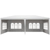 Outsunny 18.7' x 9.4' Party Tent, Portable Folding Wedding Tent, Garden Canopy Event Shelter, Outdoor Sunshade with 4 Removable Sidewalls, White