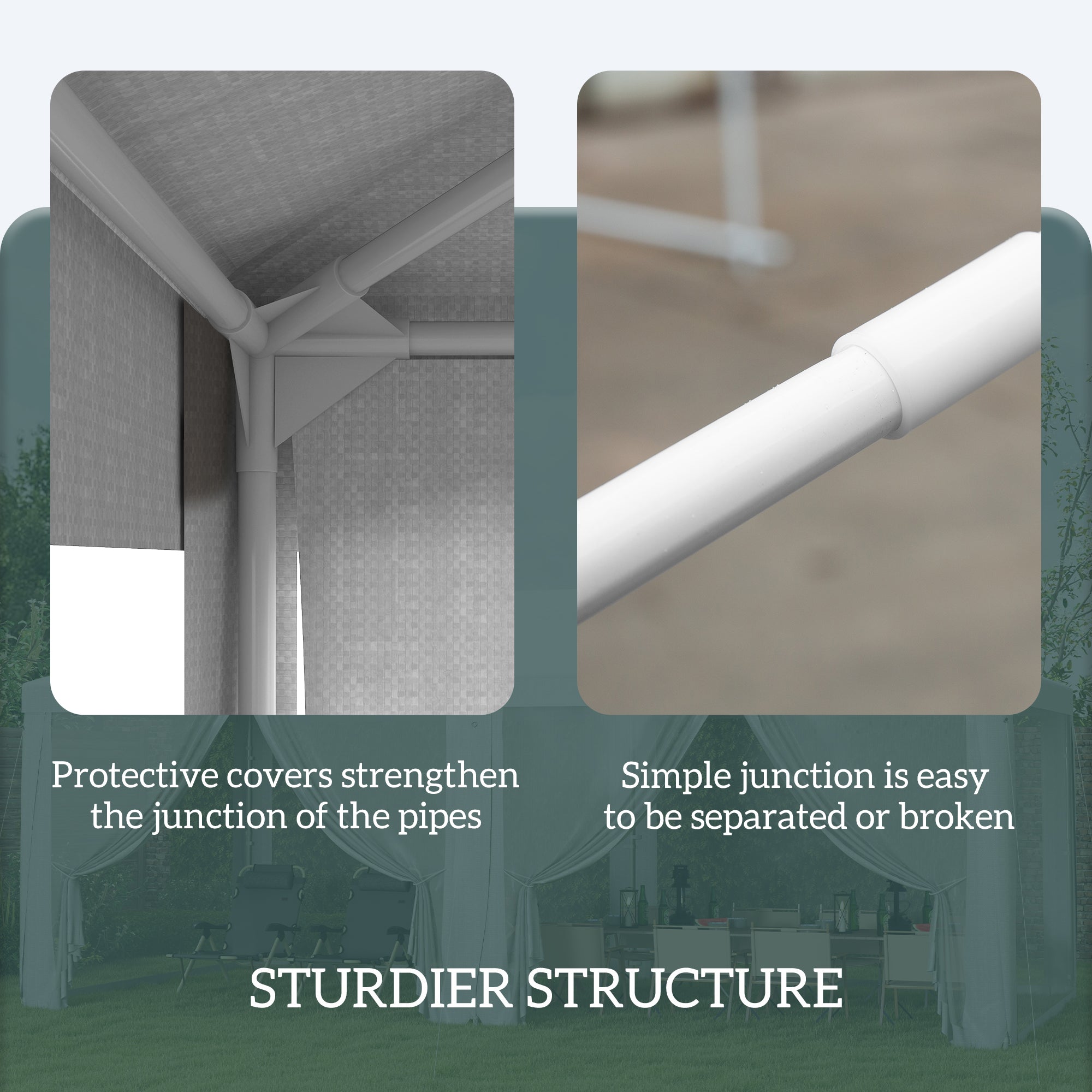 Outsunny 18.7' x 9.4' Party Tent, Portable Folding Wedding Tent, Garden Canopy Event Shelter, Outdoor Sunshade with 4 Removable Sidewalls, White