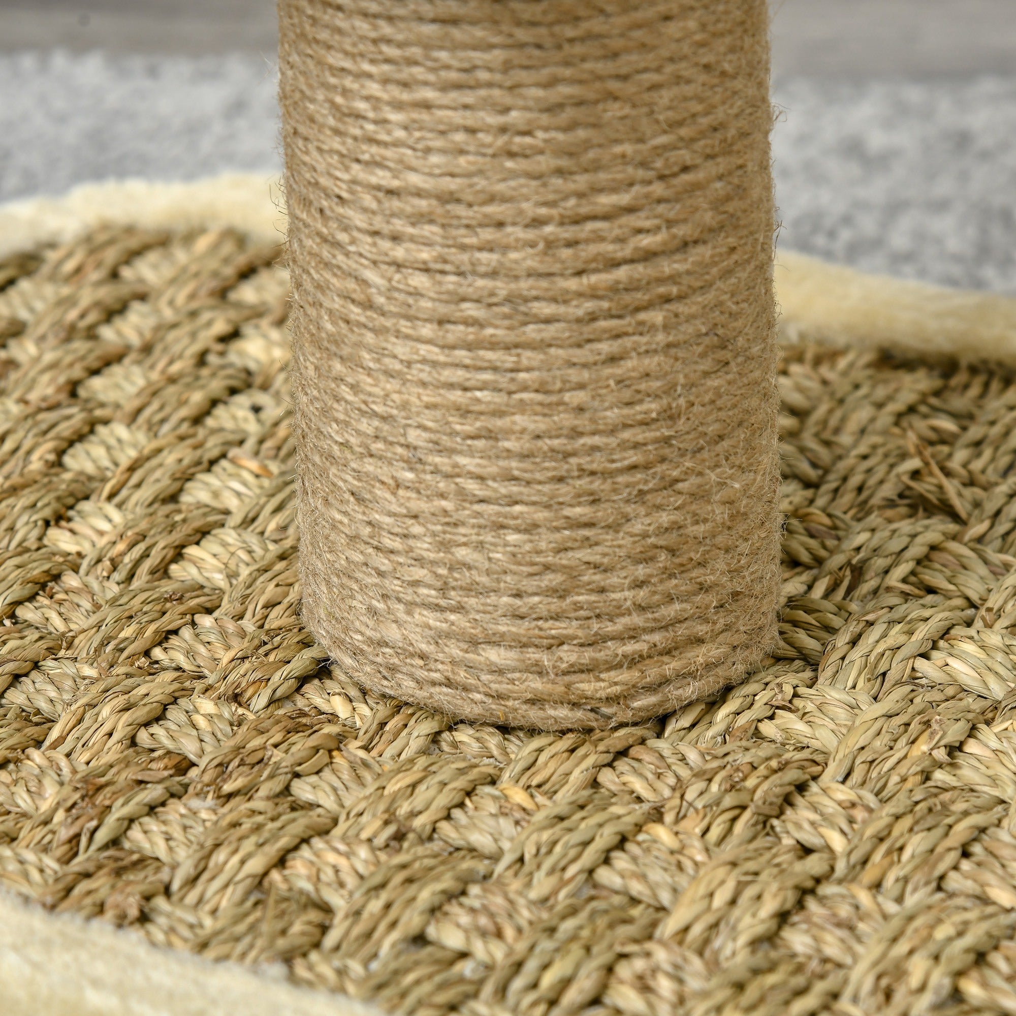 PawHut Cat Tree Tower for Indoor Cats Climbing Activity Center Kitten Furniture with Jute Scratching Post Interactive Toy Cushion 40 x 30 x 56cm Brown