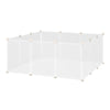PawHut Pet Puppy Dog Playpen, Portable DIY Catio Small Animal Cage for Bunny Chinchilla Guinea Pig Indoor Outdoor, 12 Panel, 17.7 x 13.8 Inch