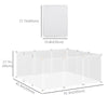 PawHut Pet Puppy Dog Playpen, Portable DIY Catio Small Animal Cage for Bunny Chinchilla Guinea Pig Indoor Outdoor, 12 Panel, 17.7 x 13.8 Inch