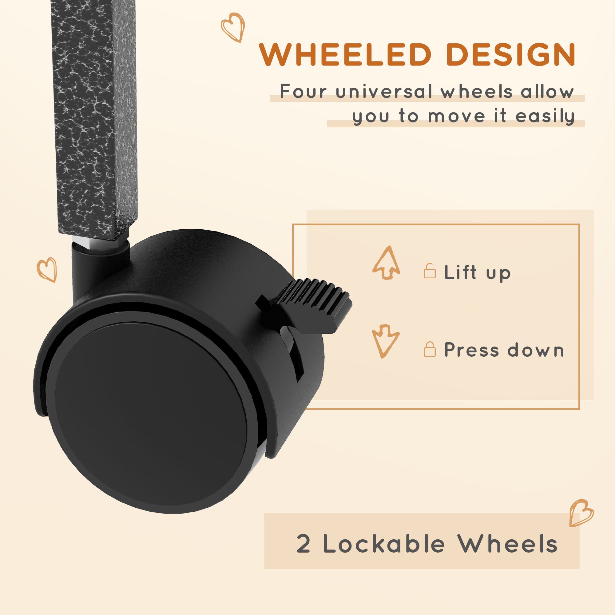 PawHut 5-Tier Rolling Small Animal Cage, Deluxe Guinea Pig Cage, Ferret Cage for Mink Chinchilla Kitten Rabbit, Small Pet Play House with Hammock Platform, Ramp, Tray, Dark Grey