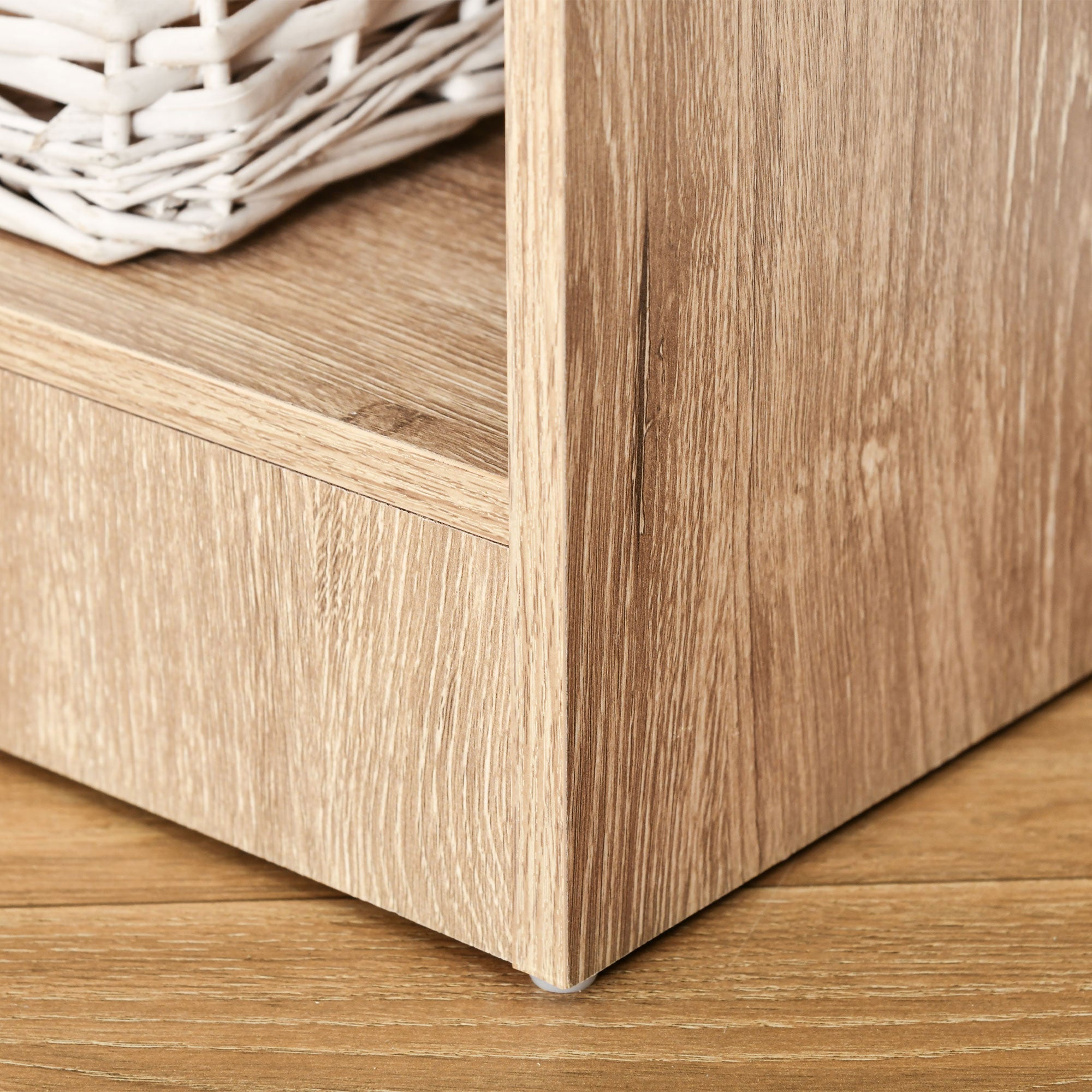 HOMCOM 5-Tier Bookcase, Storage Bookshelf, Display Shelves with Adjustable Shelves for Living Room, Home Office, Nature Wood