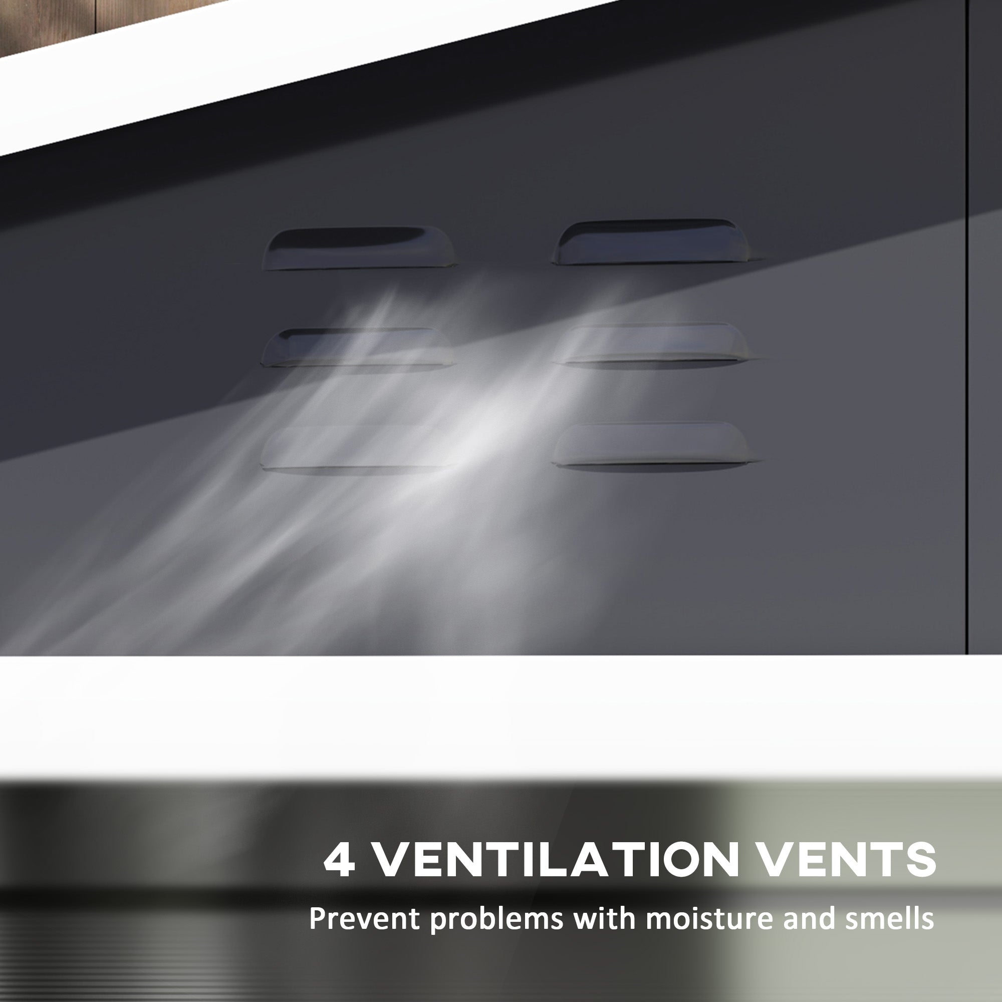 Outsunny 8' x 7' Outdoor Storage Shed, Galvanized Steel Metal Garden Shed with Lockable Doors, Floor Frame, Vents, Lock and Gloves for Backyard, Lawn, Patio, Dark Grey