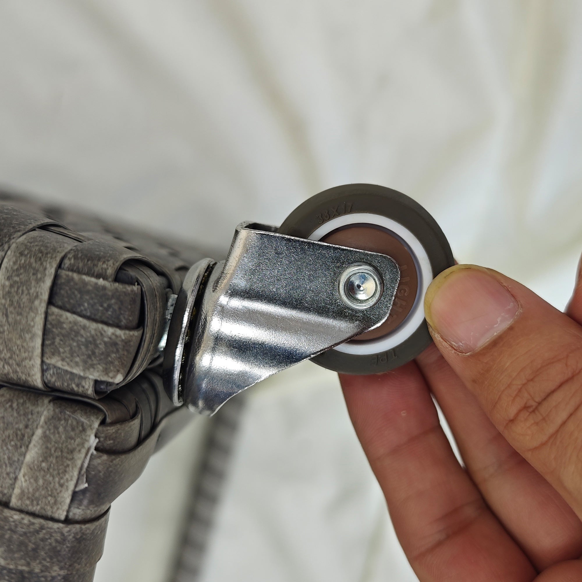 Outsunny Patio PE Wicker Garden Serving Cart with 2-Tier Shelf, Outdoor Wheeled Rattan Food Cart with Drawer, Handles, for Poolside, Garden, Mixed Grey