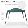 Outsunny 8' x 8' Pop Up Canopy Tent with Inclined Legs, Portable Party Tent Gazebo with Carrying Bag for Garden, Camping, Party, Picnic, Green