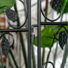 Outsunny Garden Fence, 4 Pack Metal Fence Panels, 11.5' Animal Barrier & Decorative Border Flower Edging for Yard, Landscape, Patio, Outdoor Décor, 43" H, Wavey Vines
