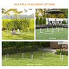 PawHut 4 Pieces Dog Agility Training Equipment with Weave Poles, Training Starter Kit, Dog Obstacle Course, Pet Outdoor Games with Carry Bag, Black