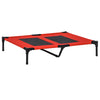 PawHut Elevated Dog Bed, Raised Dog Cot for XL Sized Dogs, Indoor & Outdoor, 36" x 30" x 7", Red