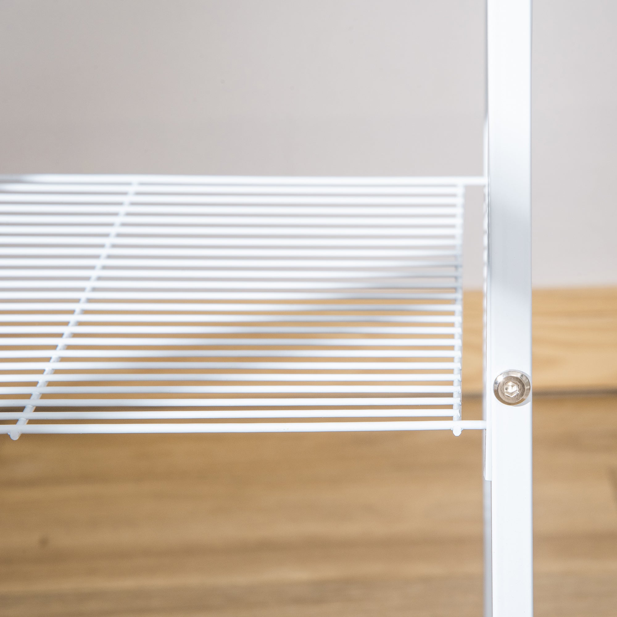 PawHut Bird Cage with Stand Budgie Cage Open Play Top Travel Parrot Cage for Finch Canaries, with Rolling Stand, Slide-out Tray, Storage Shelf White