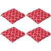 Outsunny 4-Piece Patio Chair Cushions Pillows, Seat Replacement Patio Cushions Set with Ties for Indoor Outdoor Garden Furniture