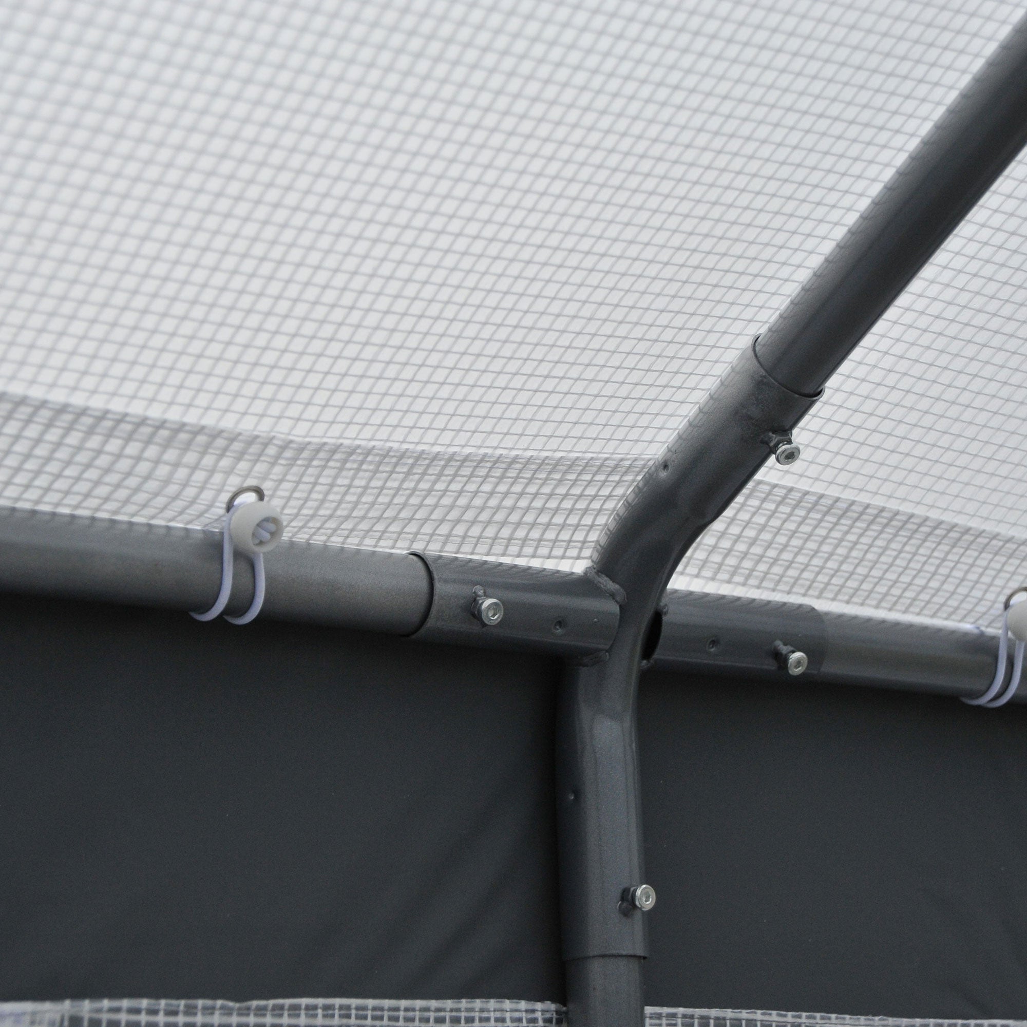 Outsunny 8' x 6' x 7.5' Heavy-duty Walk-in Greenhouse Outdoor Vegetable Plants Growing Warm House Seed Plant Growth Tent Polytunnel Shelter White