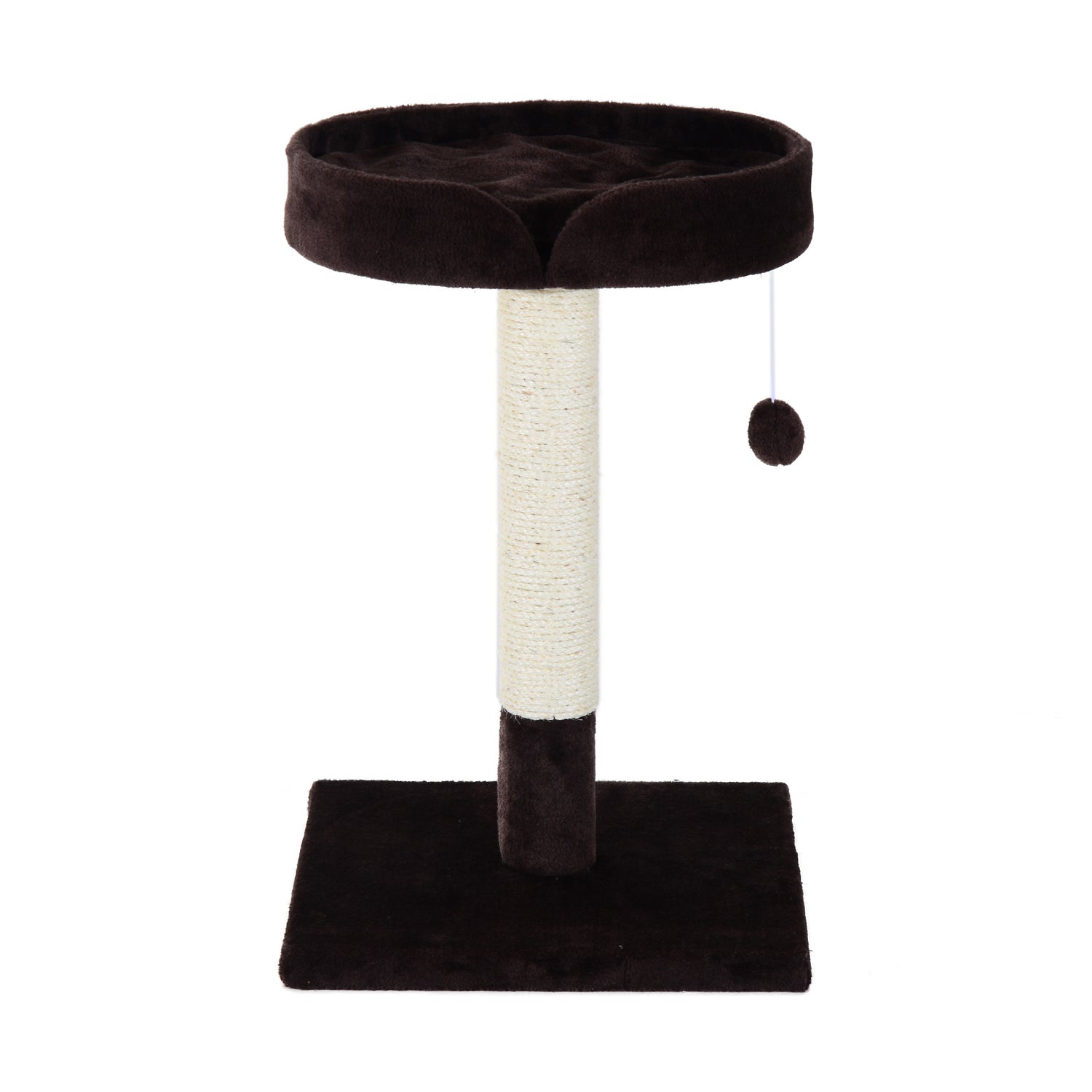 PawHut 70cm Height Cat Tree for Indoor Cats Scratching Post Furniture Pet Play Area Activity Center Kitten Climbers Climbing Exercise w/ Hanging Toy & Cushion