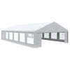 Outsunny 23' x 39' Party Tent, Heavy Duty Outdoor Canopy Tent Shelter with Removable Sidewalls, 2 Doors and 12 Windows, Large Tent for Parties, Events, BBQ Gril, White