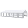 Outsunny 23' x 39' Party Tent, Heavy Duty Outdoor Canopy Tent Shelter with Removable Sidewalls, 2 Doors and 12 Windows, Large Tent for Parties, Events, BBQ Gril, White