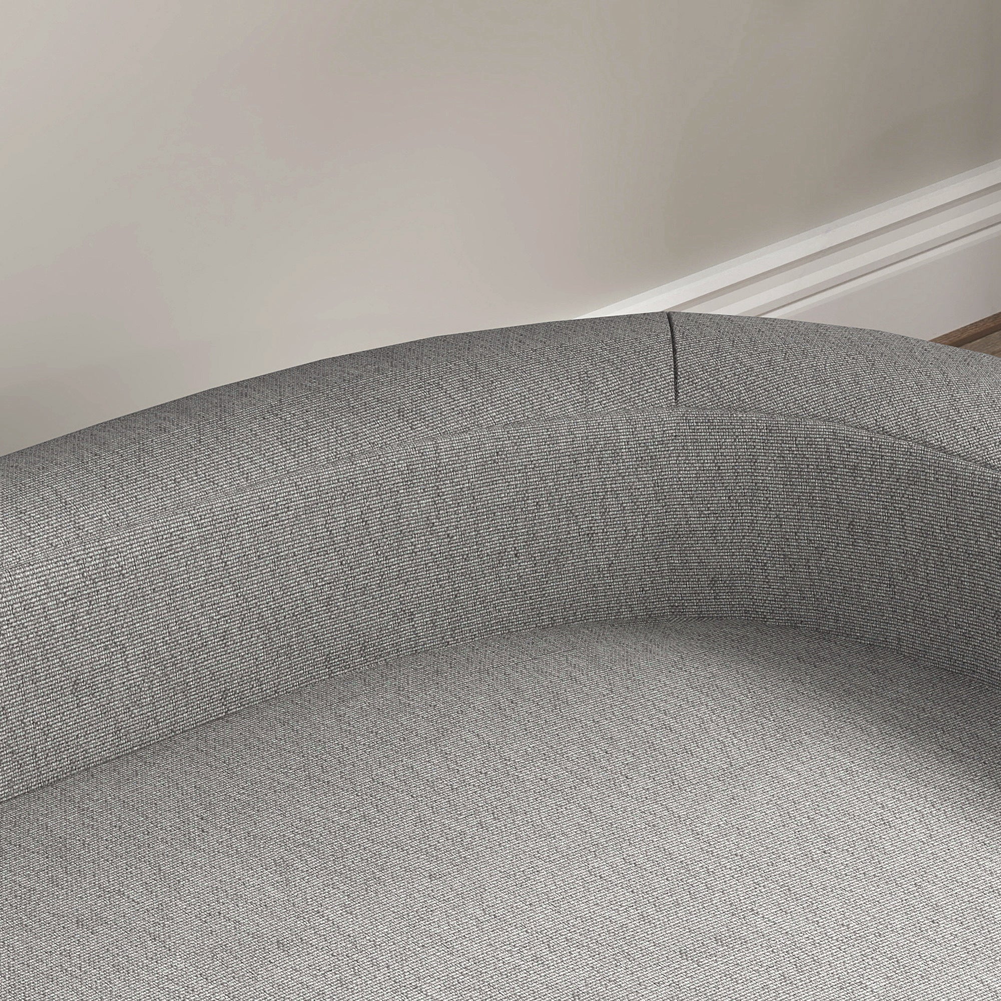 PawHut Dog Sofa, Dog Couch Bed for Large Dogs, Elevated Pet Cat Sofa Bed with Removable Washable Cover, Anti-slip Foot Pads, Grey