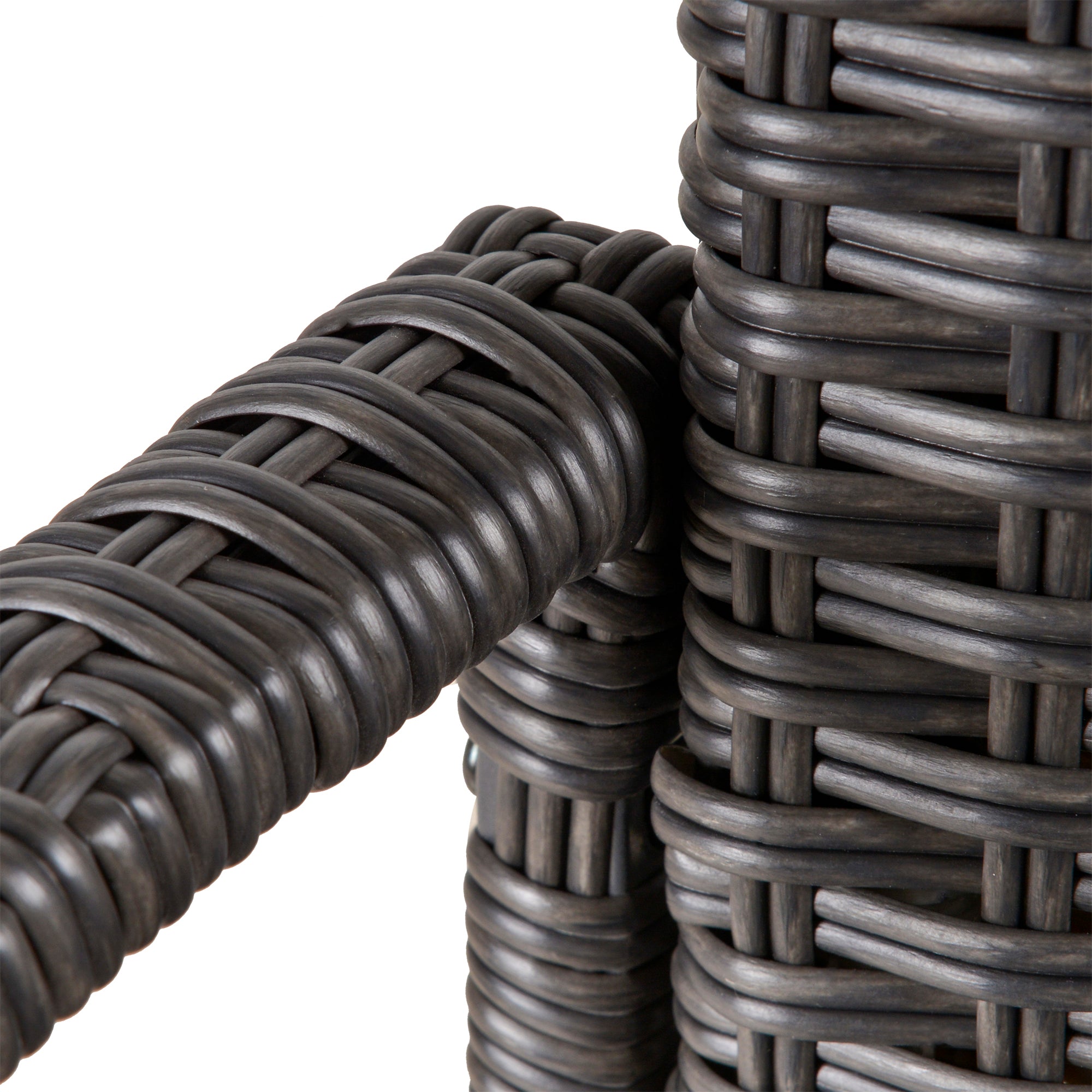 Outsunny Outdoor PE Rattan Rocking Chair, Garden Wicker Glider Rocking Chair Set with Armrest and Cushion for Patio, Balcony, Deck, Grey